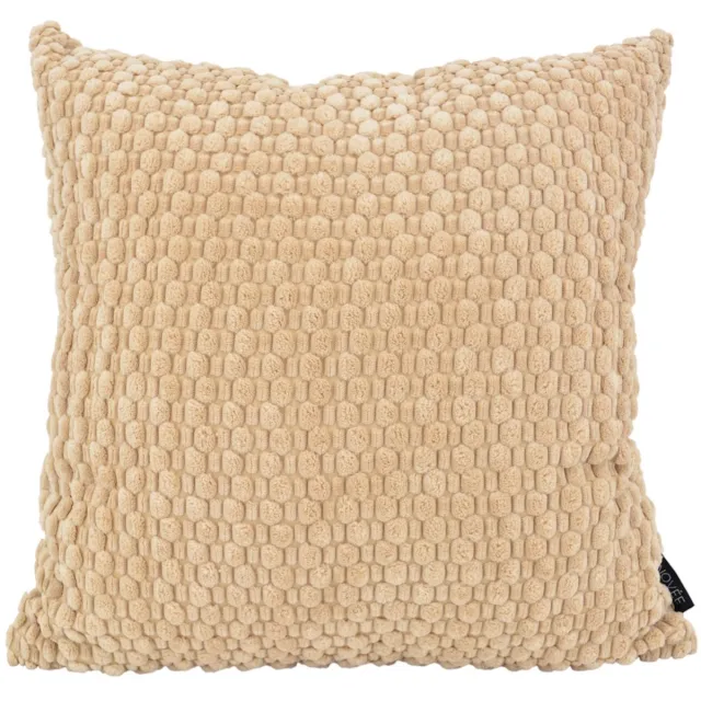 NOVÉE Corduroy Knit Beige Kussenhoes | 45 x 45 cm | Ribfluweel / Polyester