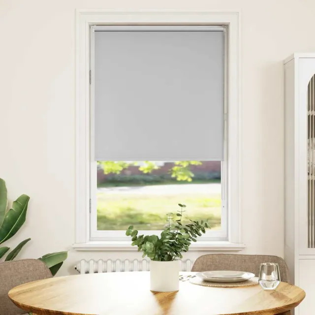 vidaXL Rolgordijn verduisterend 85x175cm stofbreedte 80,7 cm polyester grijs
