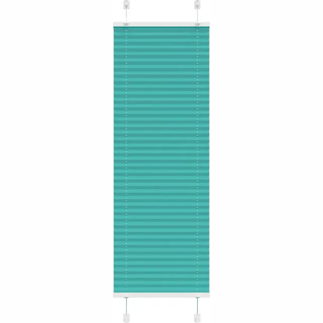 vidaXL Plissé - rolgordijn - 50x150 - cm - stofbreedte - 49,4 - cm - petrol - groen petroleumgroen