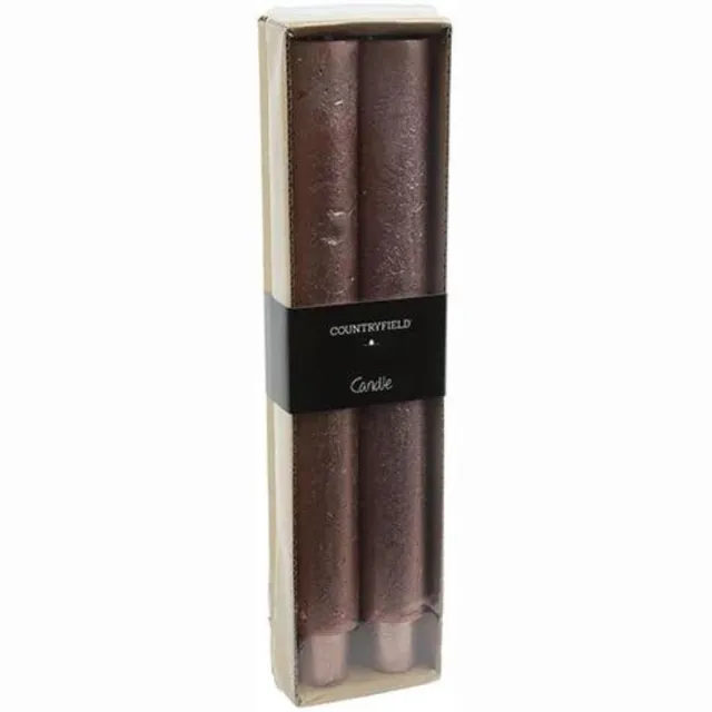 Countryfield Diner Kaars Metallic Koper 25 cm