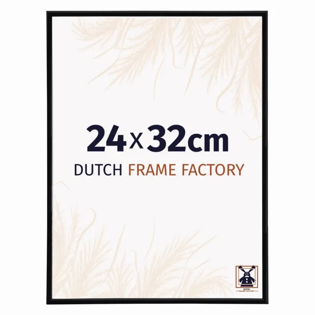 Dutch Frame Factory Fotolijst 24x32 cm - Kunststof - Zwart Hoogglans - Angers