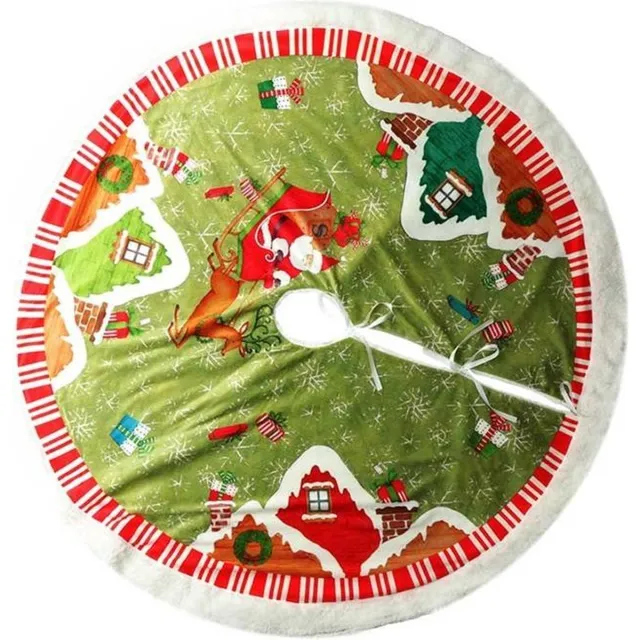Unique Living Kerstboomrok / Treeskirt Xmas Time 122 Ø cm Hohoho Rood