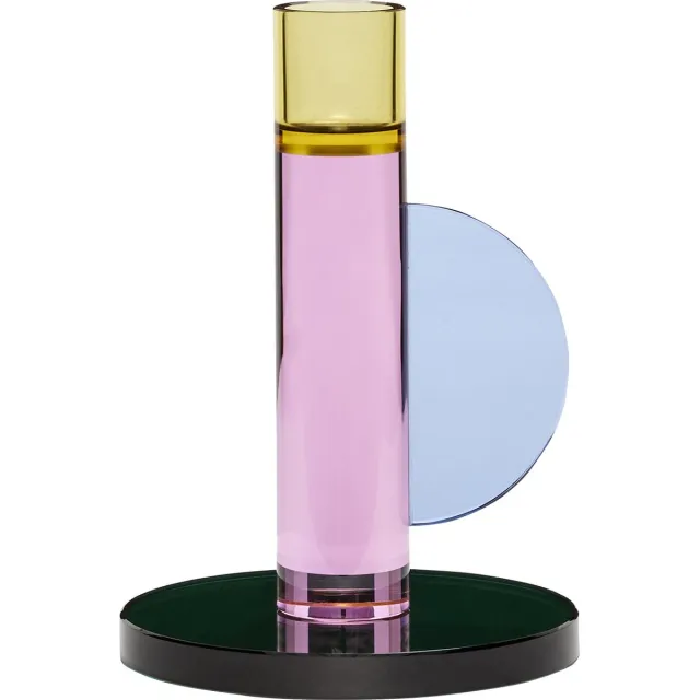 Hübsch kandelaar Astro Blue roze