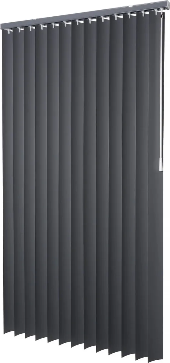 Intensions Lamel - PVC - Lamelbreedte 89mm - Uni Donkergrijs - 250x260cm - Intensions
