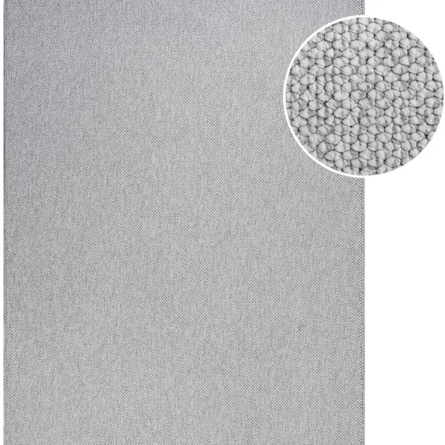 Muratap Lora Plus Laagpolig Vloerkleed Grijs- 80x200 CM Lichtgrijs