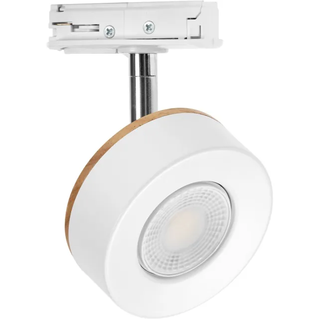 Osram TRACKLIGHT SPOT BEAM Rail Spot 4,8W 3000K warm wit, geïntegreerde LED, draaibaar, Aluminium wit