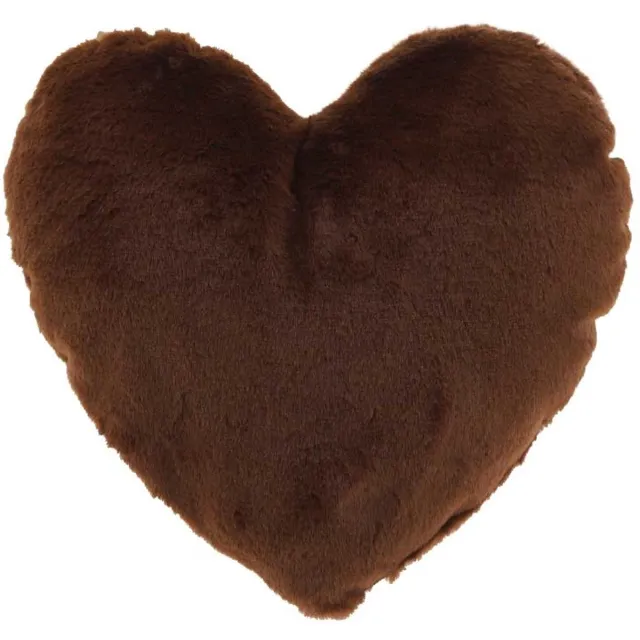 Unique Living Kussen hart - 45x35cm - bruin