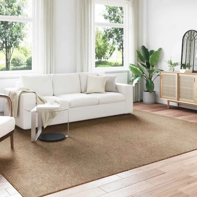 vidaXL Binnen- en buitentapijt AGIRA Naturel 280 x 200 cm Polyester, foto 2