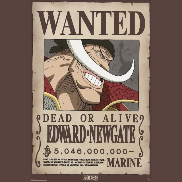 ABYSTYLE Poster One Piece - Wanted Whitebeard 61x91,5cm Divers