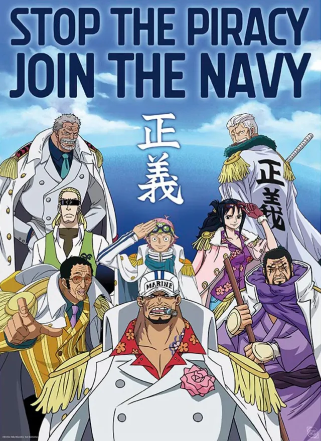 ABYSTYLE Poster One Piece - Marine Army 38x52cm Divers