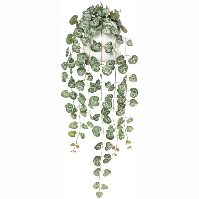 Unyqoos Levensechte hangende kunstplant voor sfeervolle decoratie in huis en kantoor, groente, 58 cm