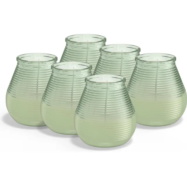 Bolsius geurkaars Citronella (set van 6) Green
