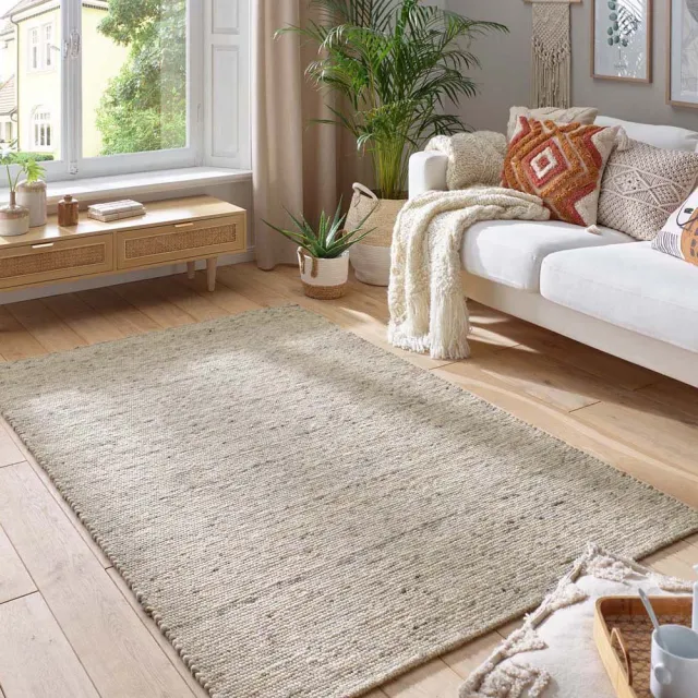 Tapeso Wollen vloerkleed - Lundr beige 170x230