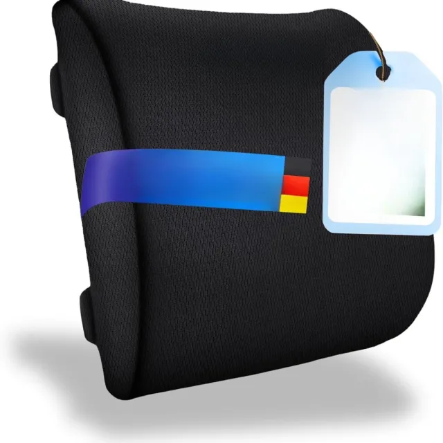 Lexium Store Lexium Rugkussen Onderrug - Rugkussen - Lendekussen - Rug Kussen Onderrug - Rugkussen Bank - Rugkussen Onderrug Voor Bank Zwart