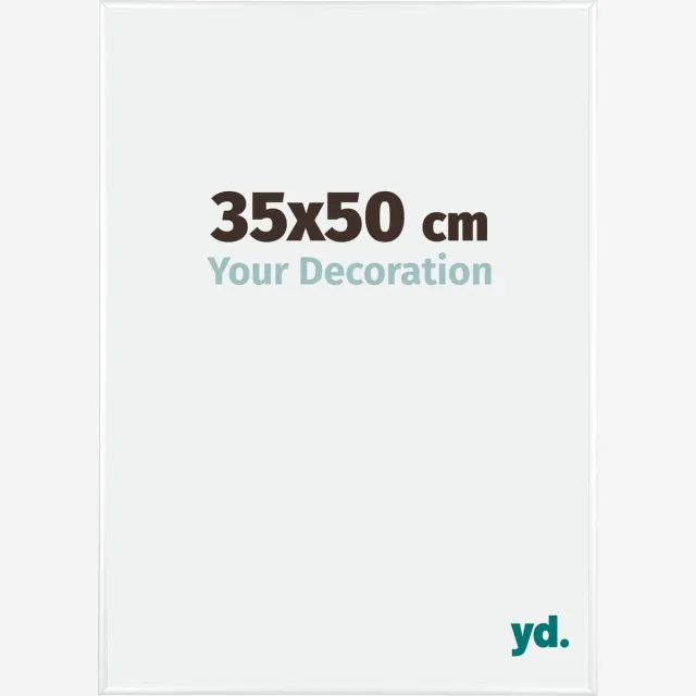 yd. Your Decoration - Fotolijst 35x50 cm - Aluminium - Wit Hoogglans - Kent