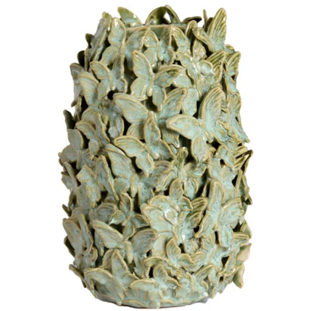 Light & Living Vaas MARIPOSA - Groen - 17x17x26 cm