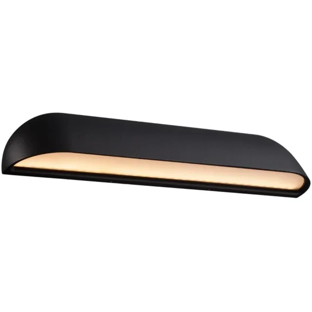 Nordlux Doos 3x Nordlux Front LED Wandlamp | 13.9W 3000K 850lm 830 | ip44 | Zwart