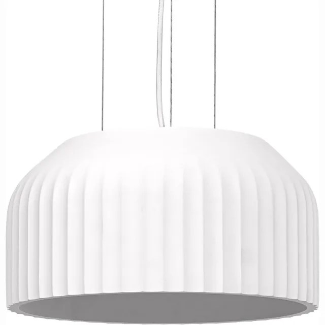 Osram Decor Plaster Routes decoratieve hanglamp van gips, 300 mm, met E27 fitting, IP20, wit