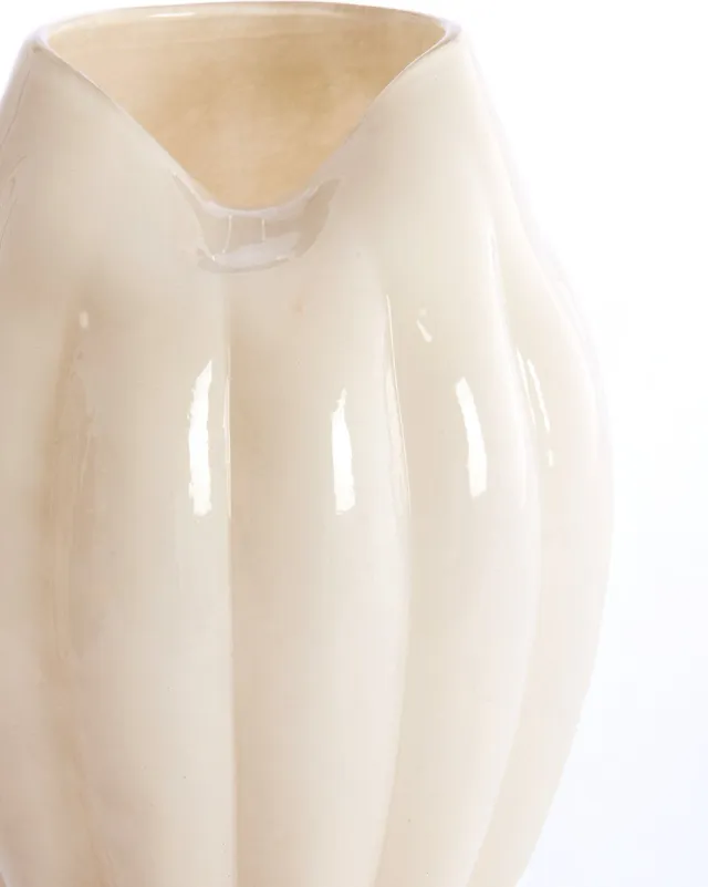 Light & Living Vaas AYSEN - Ø16.5x21cm - Wit