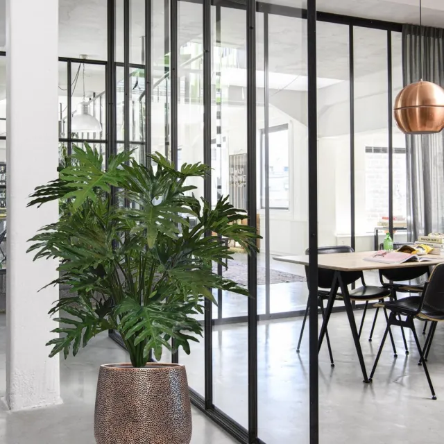 maxifleur Kunstplanten Philo Selloum XL kunstplant 125cm Groen