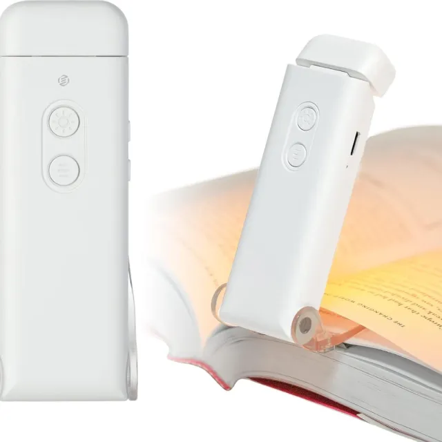 Equivera Leeslampje Voor In Bed - Boeklampje - Leeslampje - Leeslampje Voor Boek - Leeslamp Bed - Boekenlampje - Leeslampje Slaapkamer wit