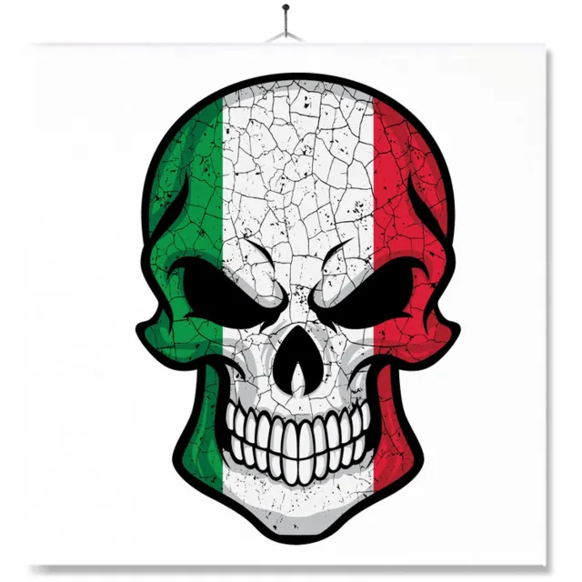 MC Living Tegel Met Opdruk | Schedel | Vlag | Italie Multi-Color