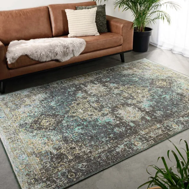 Heritaged Vintage vloerkleed - Fade No.2 groen 152x230