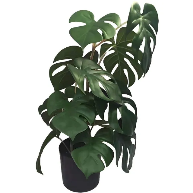 Buitengewoon Boet Monstera 46 cm kunstplant Buitengewoon de Boet groen