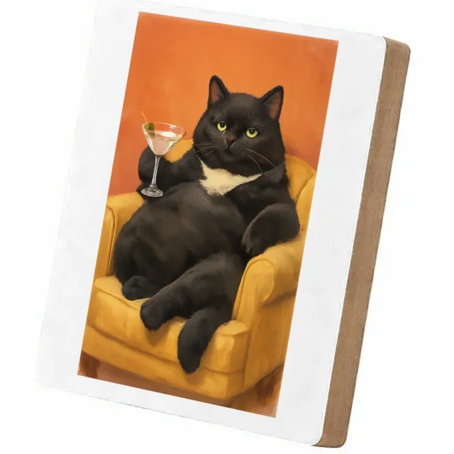 Mr Cadeautjes MDF staande fotolijst 15,2 x 15,2 - design Galerie van exotische huisdieren met chique attitude | cadeau Wit