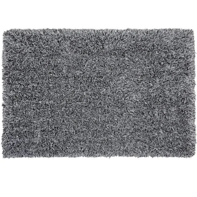 Beliani CIDE - Shaggy vloerkleed - Zwart/Wit - 160 x 230 cm - Polyester