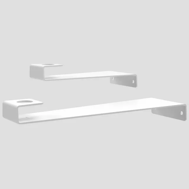 TOWA Designs Wandkandelaar I Kaarshouder wit staal kort Mat wit