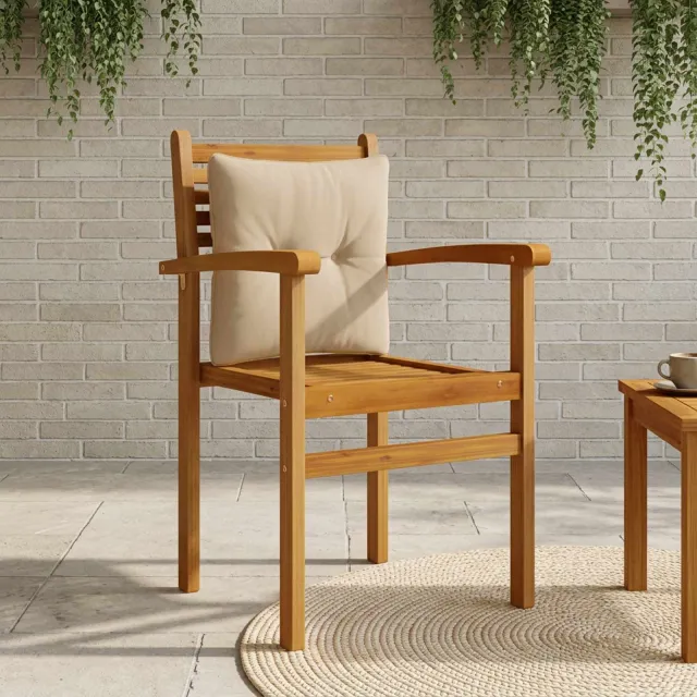vidaXL Rugkussen PUTTEN 100% Polyester Taupe 40 x 40 x 10 cm