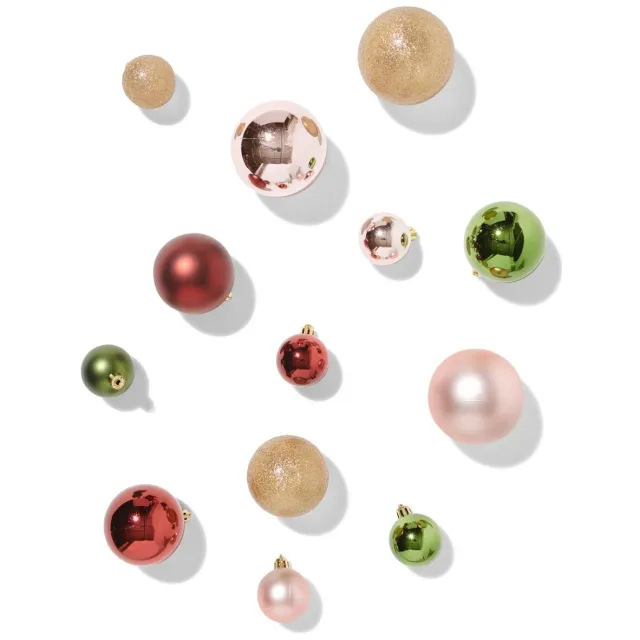 HEMA Kerstballen - 44 stuks (multi)