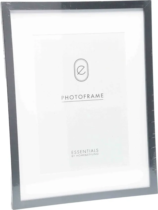 Home & Styling Fotolijst - kunststof - zwart - voor foto van 30 x 40 cm