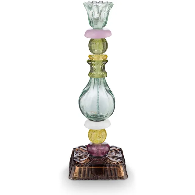 Pip Studio Kandelaar Beads - Lichtgroen - Glas - 28 cm