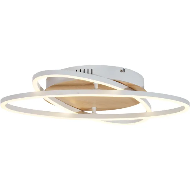 QAZQA kane - Moderne LED Plafondlamp - 2 lichts - L 45 cm - Wit - Woonkamer | Slaapkamer | Keuken Wit LED