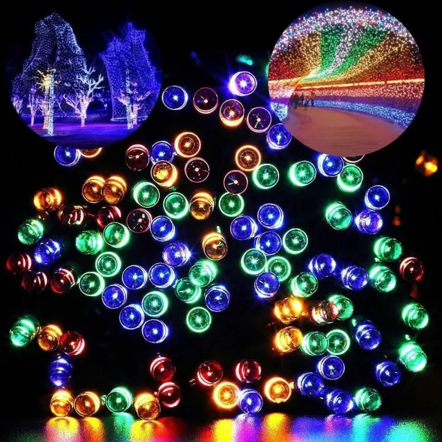 Gotrays 30M 300 LED Lichte Ketting, Waterdichte decoratieve Kerstverlichting 8 Modi Buiten Lichtslingers Decoratie voor Tuin, Patio, Tuin, Huis, Bruiloft, Kerstmis, Multicolor[Energieklasse A+++]