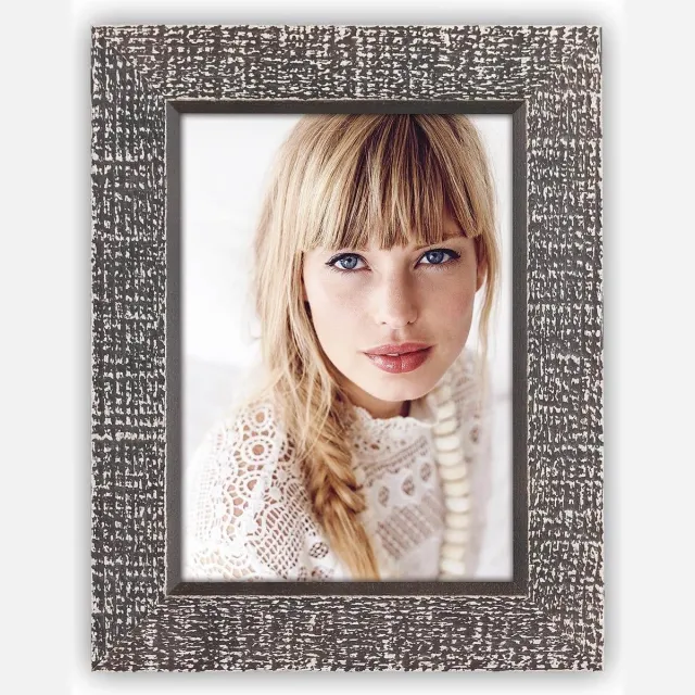 Zep Houten fotolijst vintage zwart/grijs geschikt voor een foto van 13 x 18 cm