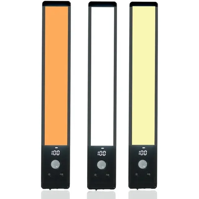 DrPhone MotionGlow2 Kastlamp met Bewegingssensor – Oplaadbare LED Onderbouwlamp 40cm – 3 Lichtkleuren – Zwart