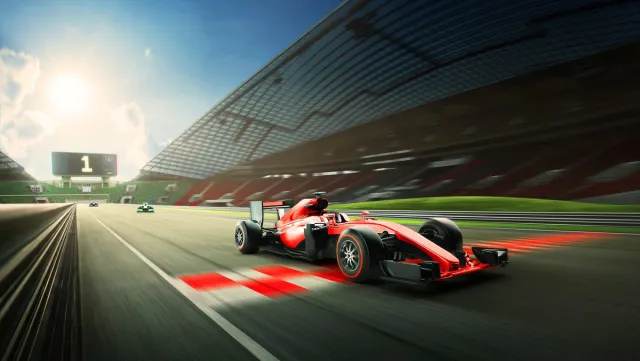 Alluvia Extra Grote A1 Formule 1 Poster rood
