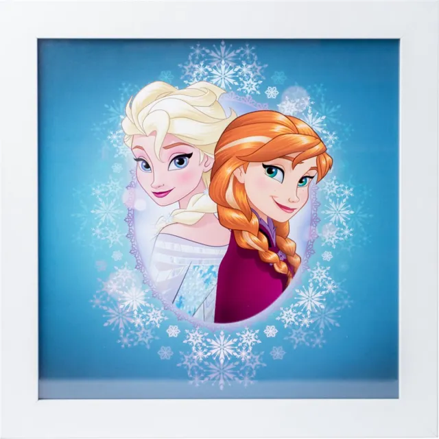 Grupo Erik Disney Frozen Anna & Elsa - Art Print 30x30cm inclusief kader