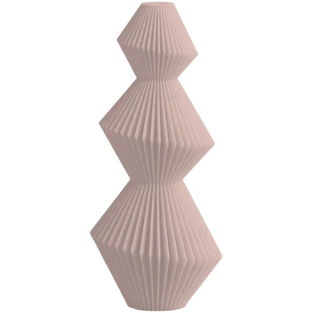 Layvo SERA Vaas - Bloesem - D12 x H25 cm - droogbloemen vaas - japandi - gerecycled plastic