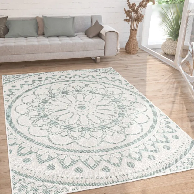 flycarpets Binnen en Buitenkleed - Vloerkleed Brescs - Turquoise