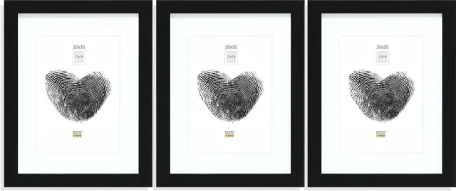 Deknudt Frames fotowand - 3 zwarte fotolijsten - foto 13x18/20x30 - met passe-partout