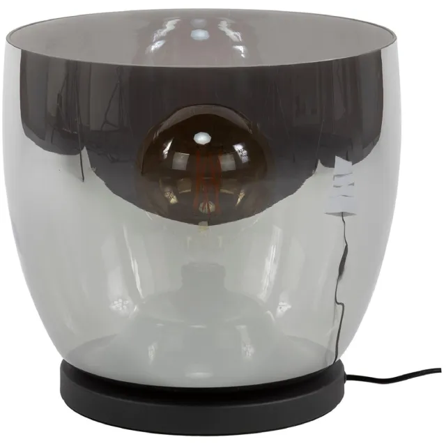 Nest of Nora vloerlamp Davin - Maat XL Ø33cm - Met glazen kap - Smoke grijs