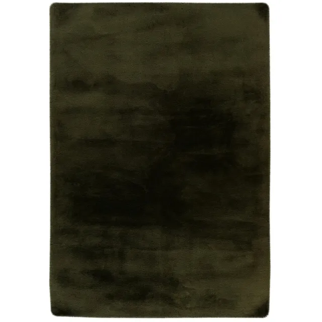 Dutch XXL Fluffy Vloerkleed | Tapijt | Heaven | Uni | Basilicumgroen | 80x150 cm
