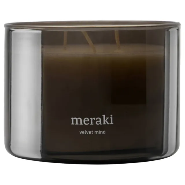 Meraki geurkaars Velvet Mind (340 g) Grijs