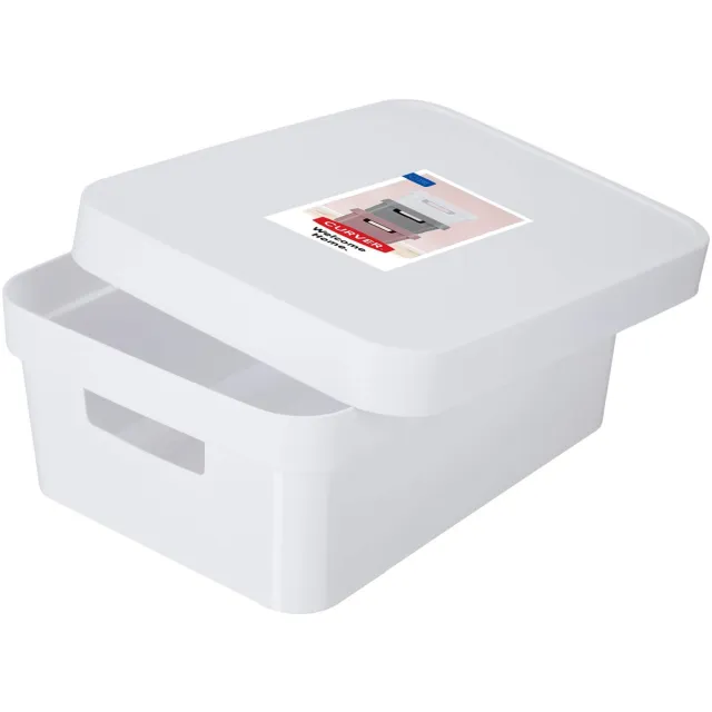 Curver Infinity - Opbergbox met deksel - Opberger - Kunststof - 11L - Wit