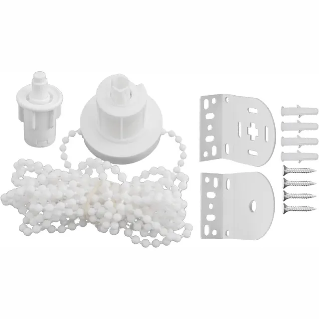 ZVD Rolgordijnen - Montageset voor rolgordijnen voor 32 mm buis - Montagemateriaal voor rolgordijnen - Accessoires voor rolgordijnen - Wit