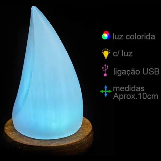 Green Tree Candle Seleniet Lamp Druppel - Usb Seleniet lamp - Diverse Kleuren Licht Multicolor